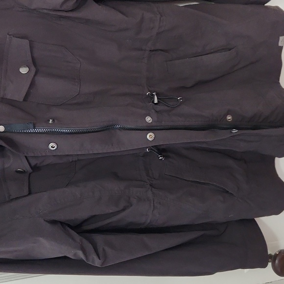 L.L. Bean Women's Black Jacket Coat With Detachable Hood Size Large - Picture 3 of 12